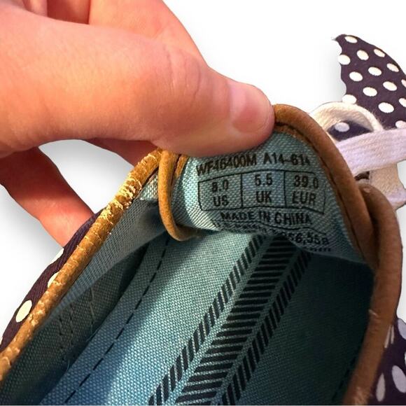 Keds Champion Black & White Polka Dot Lace Up Fashion Sneakers Sz 8 - Picture 9 of 10